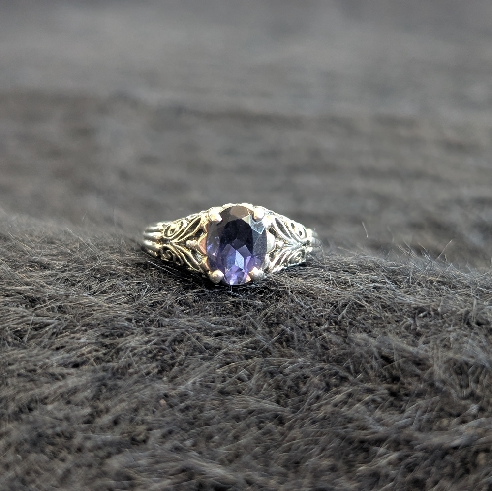 Sterling Iolite Ring 8 - image 5